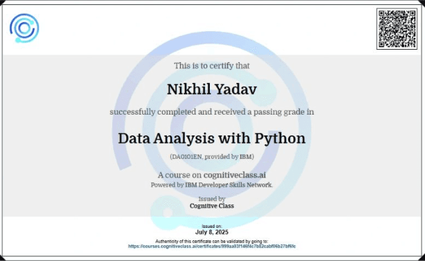 Data Analysis with Python